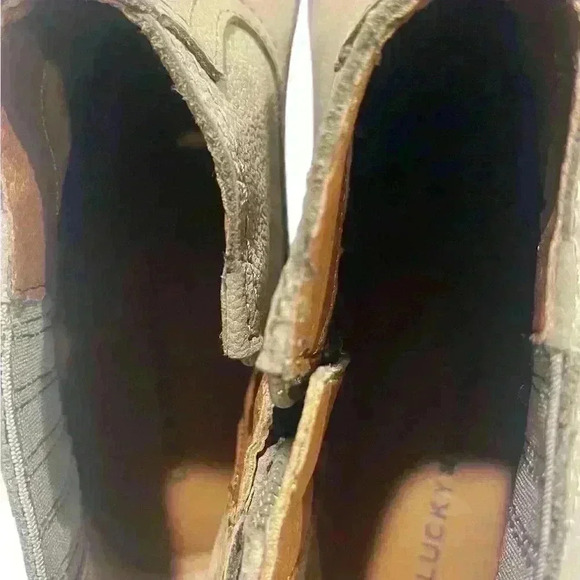 Lucky Brand Hikalli Women’s  Dark Mushroom  Grey Booties Size 8/38.5M - Picture 14 of 16